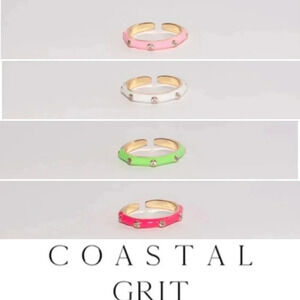 NWT 4 stackable Honolulu Rings by Coastal Grit